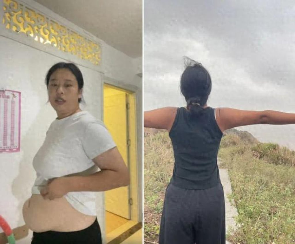 Fat burner: Zhao Tiezhu says her diet in the wilderness saw the pounds drop off. Photo: Sina Fat burner: Zhao Tiezhu says her diet in the wilderness saw the pounds drop off. Photo: Sina