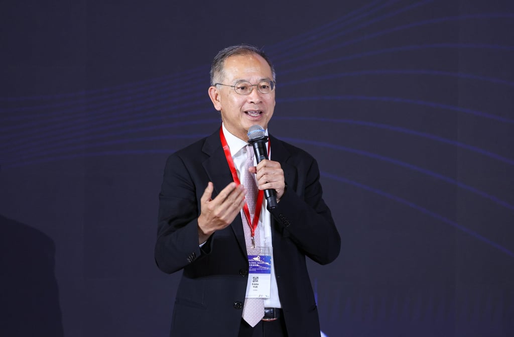 HKMA chief executive Eddie Yue said the partnership establishes a strong foundation for transforming CMU into a multi-asset-class platform. Photo: Edmond So