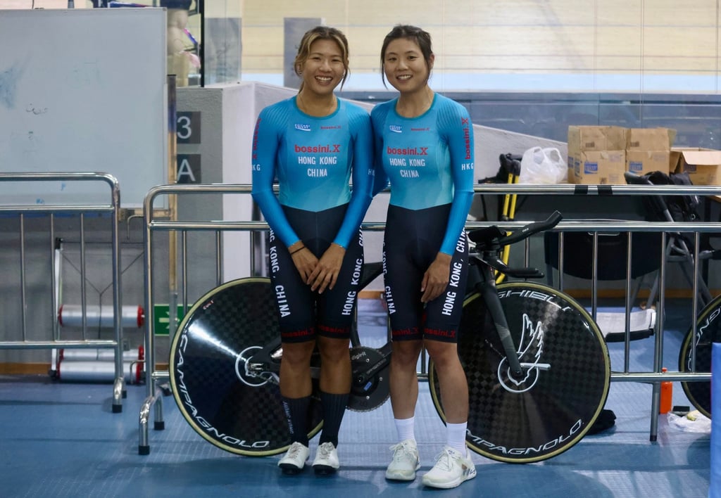 Hong Kong’s Leung Bo-yee (left) and Chloe Leung will be in action at the Velodrome. Photo: Jonathan Wong