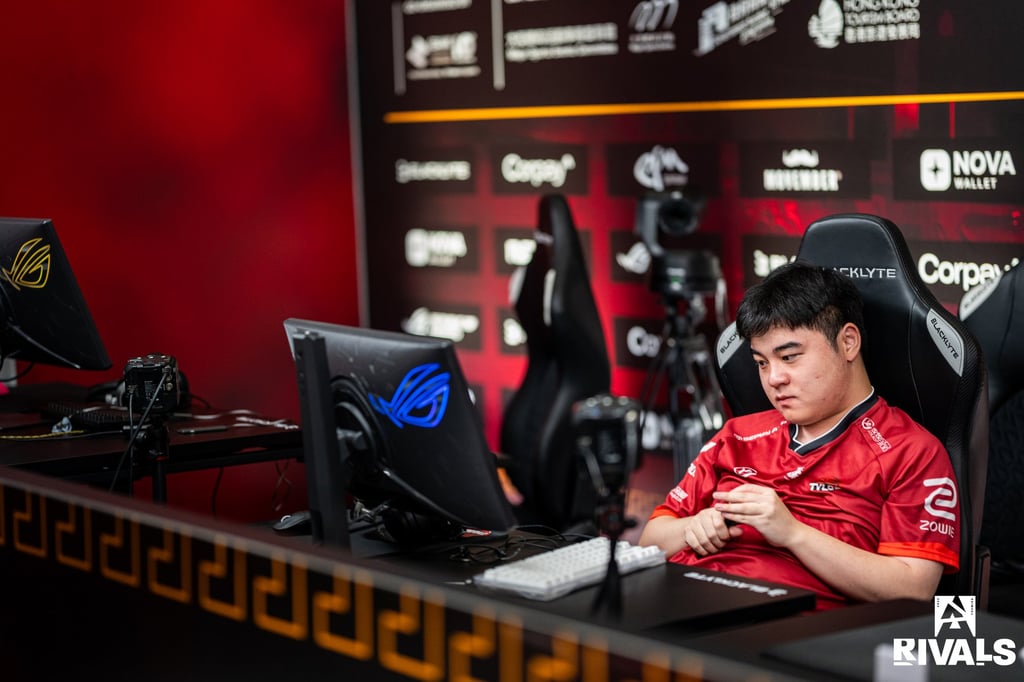 Ji “Jee” Dongkai is crestfallen following TYLOO’s defeat to paiN. Photo: BLAST/Luc Bouchon