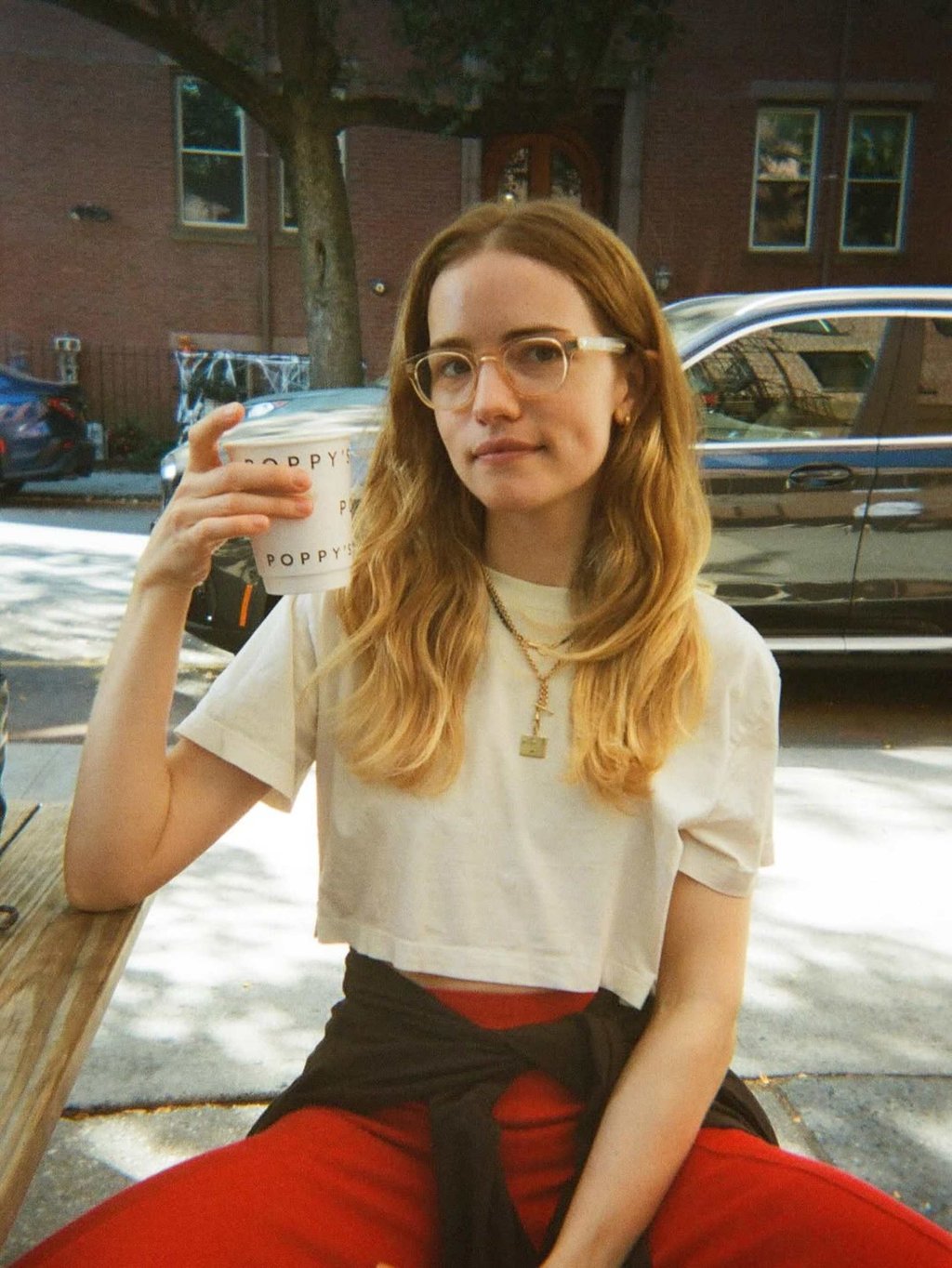 Willa Fitzgerald enjoying autumn in Brooklyn. Photo: @willafitz/Instagram