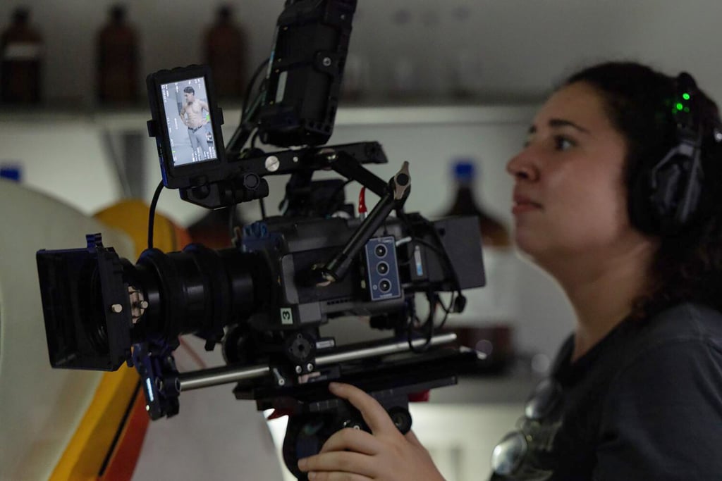 A camera operator prepares to film a scene for the micro drama Sleeping Princess, in Burbank, California. Photo: Los Angeles Times/TNS
