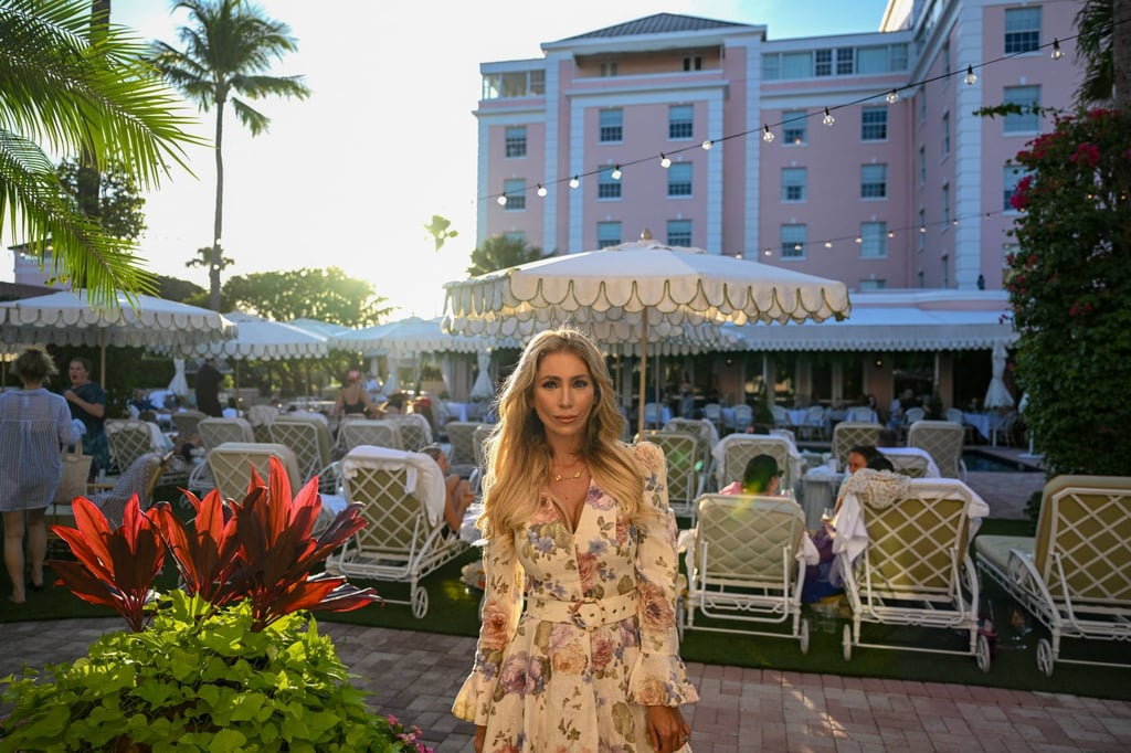 Melissa Rein Lively, 40, poses at a hotel in Palm Beach, Florida, on November 8. Photo: AFP