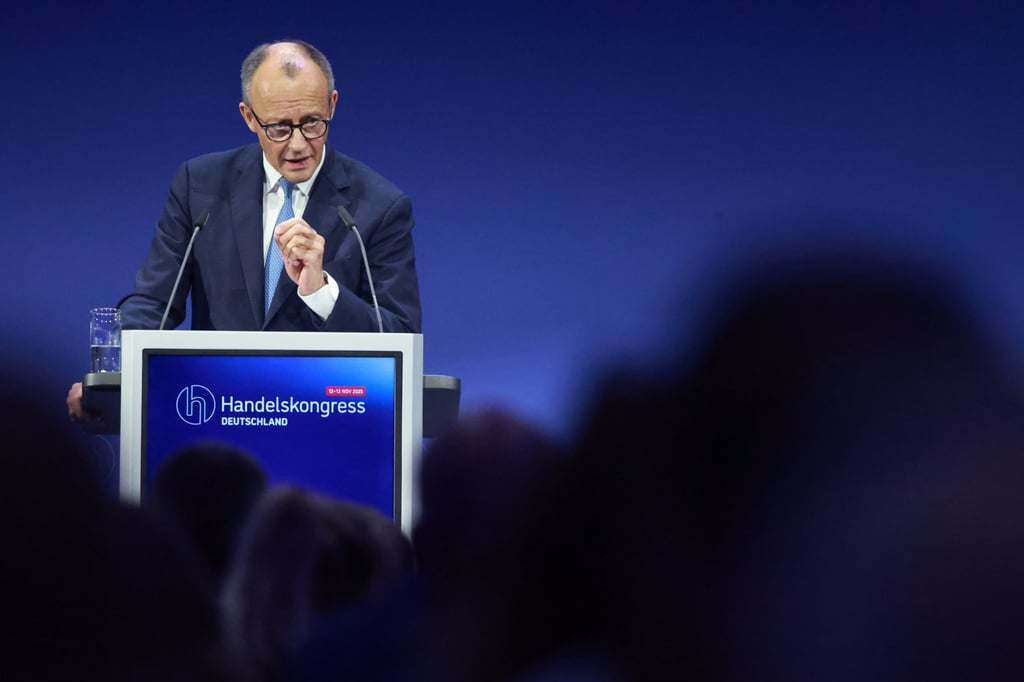 German Chancellor Friedrich Merz speaks during an event in Berlin on Thursday. Photo: EPA German Chancellor Friedrich Merz speaks during an event in Berlin on Thursday. Photo: EPA