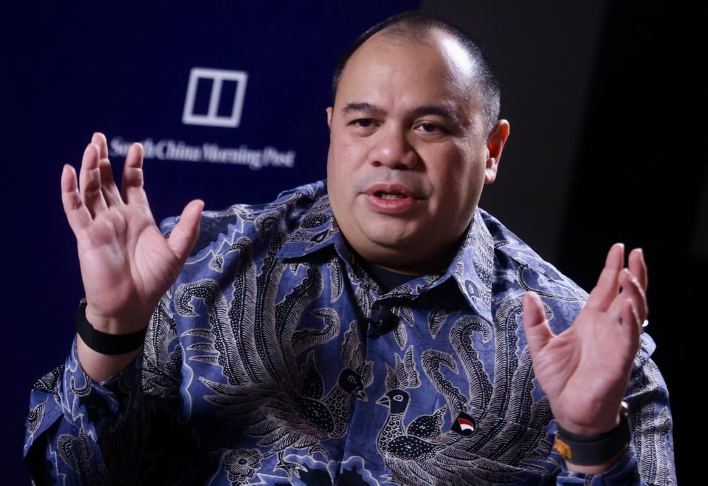 Chief Investment Officer of Danantara, Pandu Sjahrir, speaks at the Rosewood Hotel in Hong Kong. Photo: Jonathan Wong