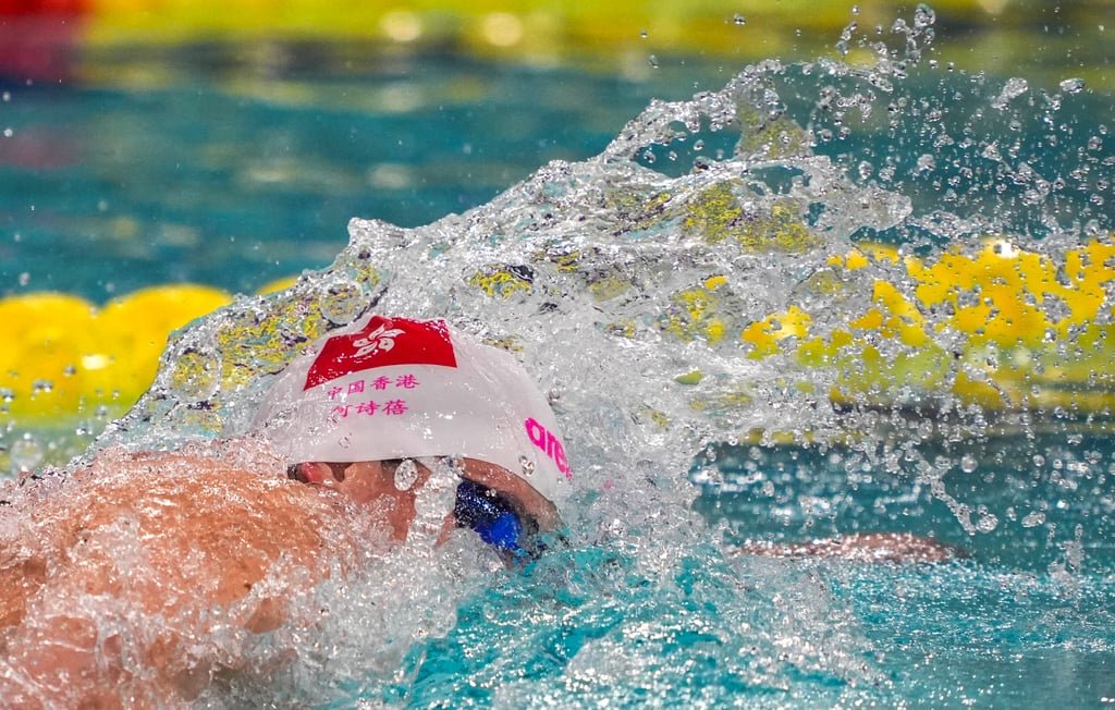 Hong Kong’s Siobhan Haughey powers to gold in the women’s 200m freestyle. Photo: Eugene Lee Hong Kong’s Siobhan Haughey powers to gold in the women’s 200m freestyle. Photo: Eugene Lee