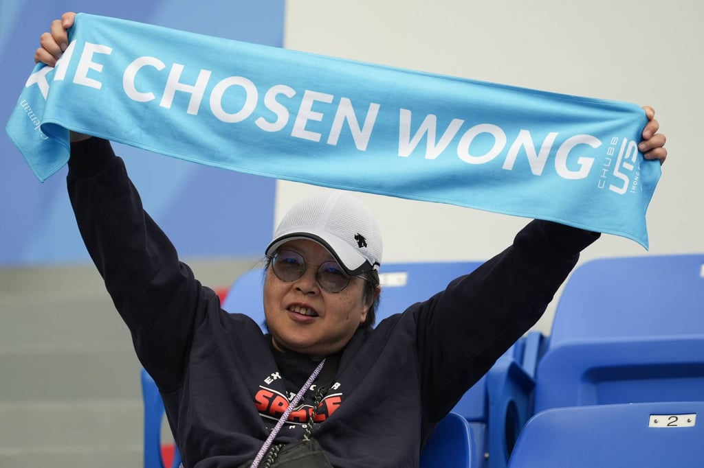 Coleman Wong said he was surprised by the level of support he had during his first round clash with Duan Hao. Photo: Eugene Lee