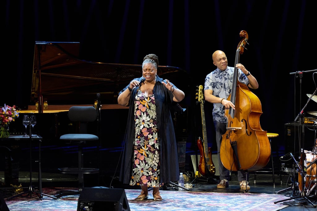 Dianne Reeves and bassist Reuben Rogers at the Grand Theatre of Xiqu Centre in Hong Kong. Photo: WestK