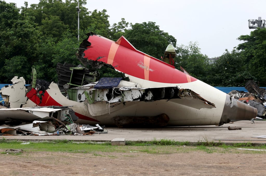Wreckage of an Air India Boeing 787-8 Dreamliner plane sits on the ground after crashing in Ahmedabad, India on July 12. Photo: Reuters