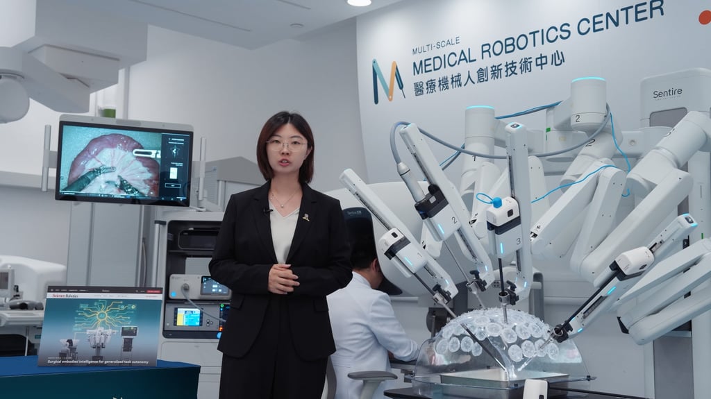 Professor Dou Qi of Chinese University of Hong Kong’s department of computer science and engineering. This year, the university announced the world’s first multi-task surgical automation test completed on a live animal using AI-powered surgical robot automation techniques. Photo: Handout