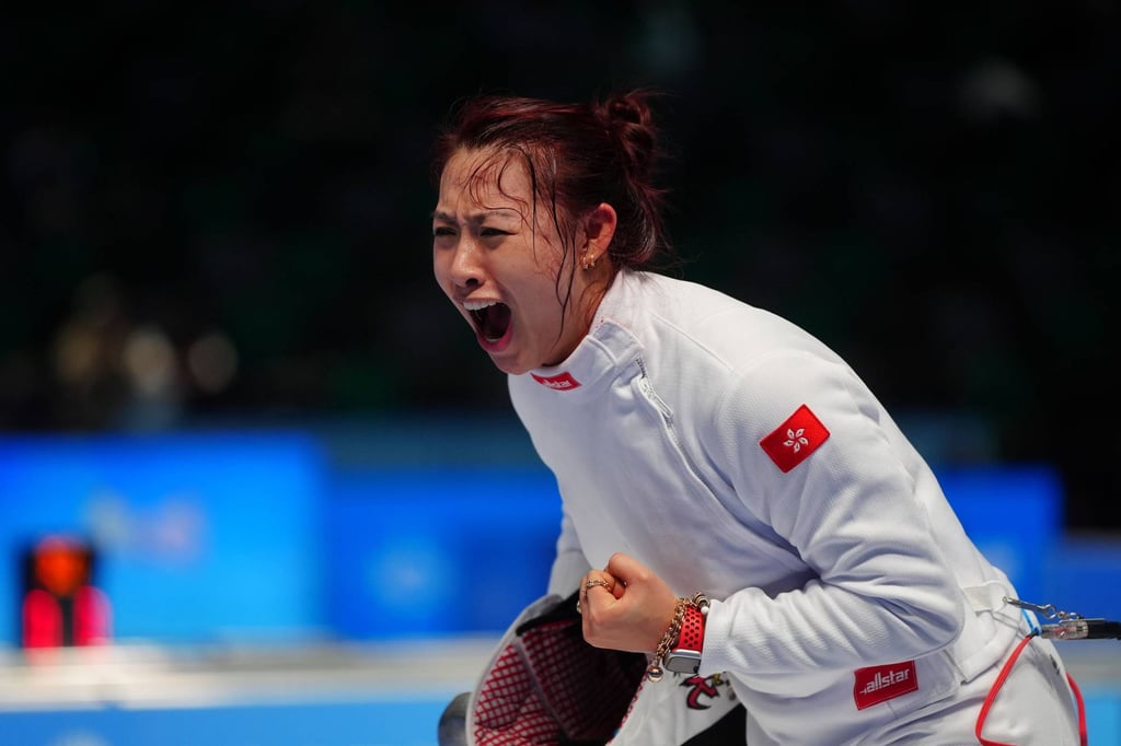 Kaylin Hsieh failed to make the final but was pleased with her first National Games medal. Photo: Elson Li
