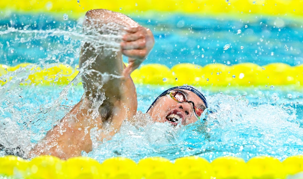 Hong Kong’s Ian Ho said he “swam a good race” in winning gold. Photo: Xinhua Hong Kong’s Ian Ho said he “swam a good race” in winning gold. Photo: Xinhua