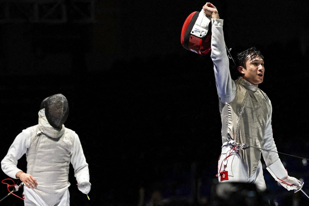 Hong Kong’s Ryan Choi celebrates winning his world title in July. Photo: AFP