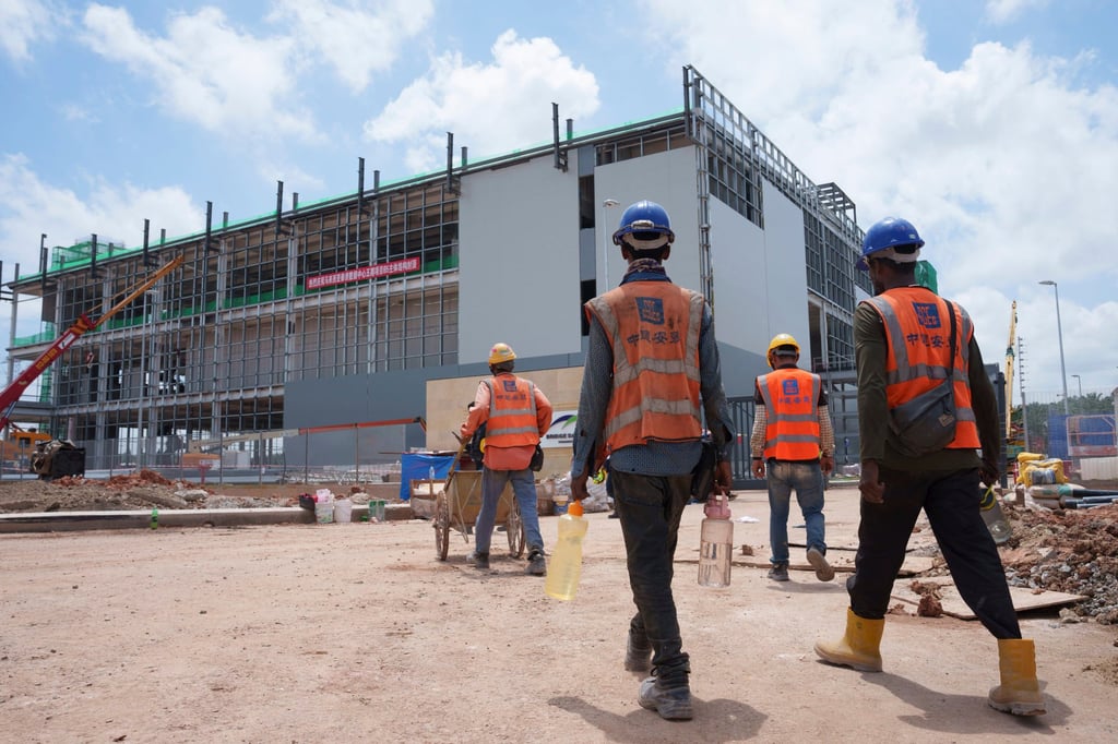 A data centre is seen under construction in Malaysia’s Johor state last year. Photo: AP A data centre is seen under construction in Malaysia’s Johor state last year. Photo: AP