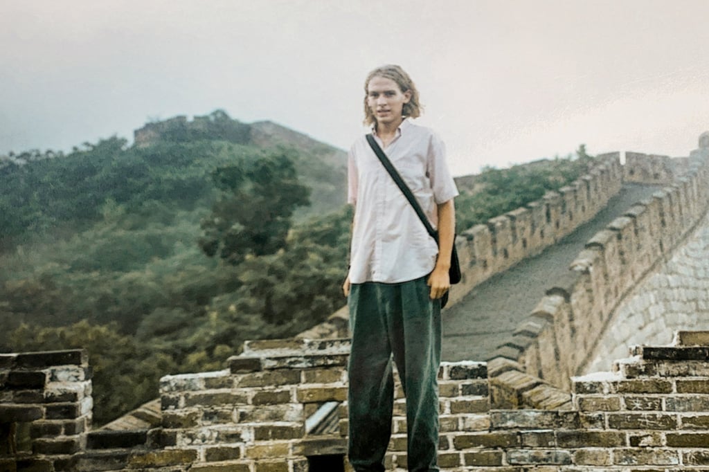 Dominic Johnson-Hill at the Great Wall in 1992, on his first visit to China. Photo: courtesy Dominic Johnson-Hill