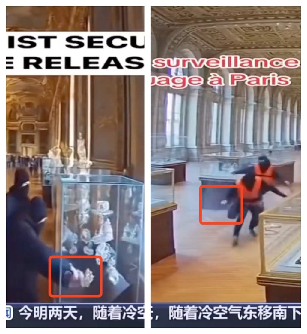 Instances of morphed hands (left) and a disappearing crowbar (right) highlighted in the two fabricated videos. Photo: Facebook/Composite via AI Forensics Instances of morphed hands (left) and a disappearing crowbar (right) highlighted in the two fabricated videos. Photo: Facebook/Composite via AI Forensics