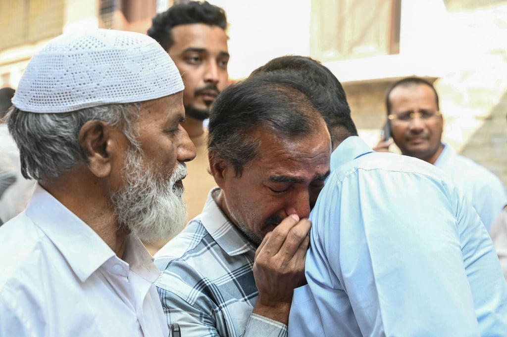 Family members and relatives of victims, who were killed in a bus accident near the holy city of Medina, mourn in Hyderabad on Monday. Photo: AFP Family members and relatives of victims, who were killed in a bus accident near the holy city of Medina, mourn in Hyderabad on Monday. Photo: AFP