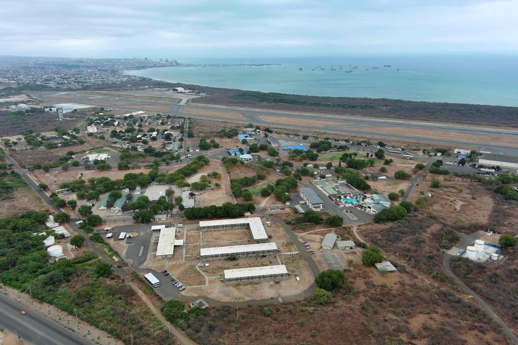 The facilities that housed a US forward operating post in Manta, Ecuador. Photo: AFP The facilities that housed a US forward operating post in Manta, Ecuador. Photo: AFP