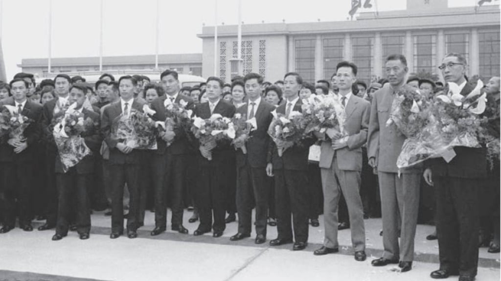 The nine Chinese men imprisoned by the Brazilian dictatorship are seen upon their return to China in 1965. Photo: handout The nine Chinese men imprisoned by the Brazilian dictatorship are seen upon their return to China in 1965. Photo: handout