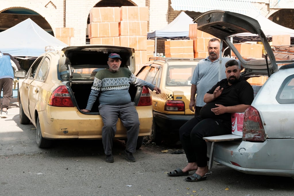 Sizing My Next Driver, by Thomas Chan, is one of the photos featured at Chan’s exhibition “Stranger on Stranger” at Wontonmeen in Sham Shui Po. Photo: Thomas Chan