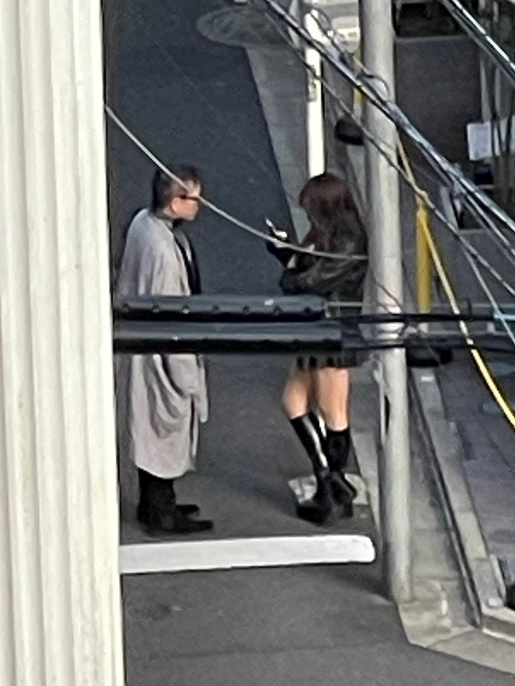 An older man approaches a woman near a park in Tokyo’s Kabukicho nightlife district. Photo: Eric Fior An older man approaches a woman near a park in Tokyo’s Kabukicho nightlife district. Photo: Eric Fior