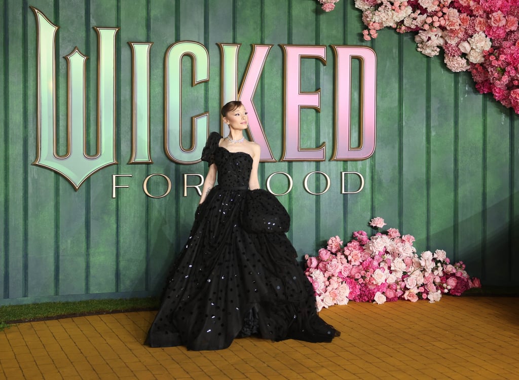 Ariana Grande at the European premiere of Wicked: For Good in London last week. Photo: EPA