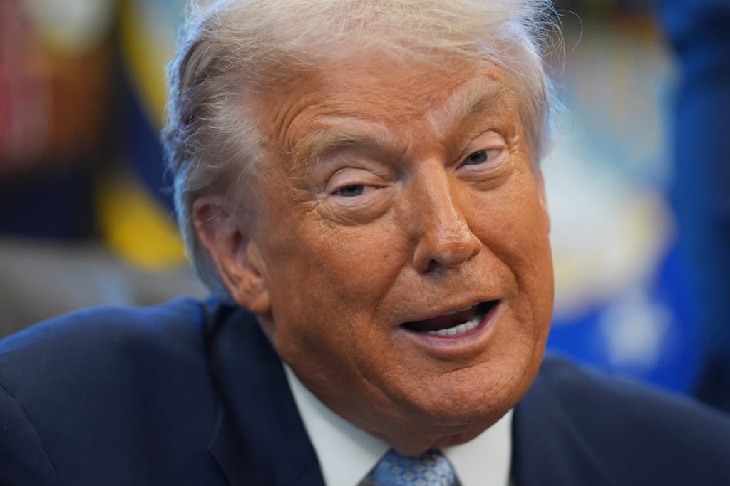 US President Donald Trump on Monday. Photo: AP