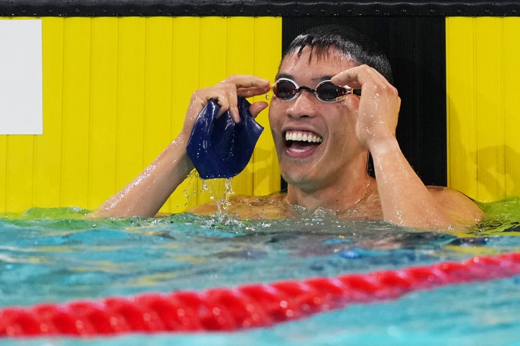Swimmer Ian Ho shattered Hong Kong’s men’s 50m freestyle record on his way to victory at the National Games. Photo: Xinhua