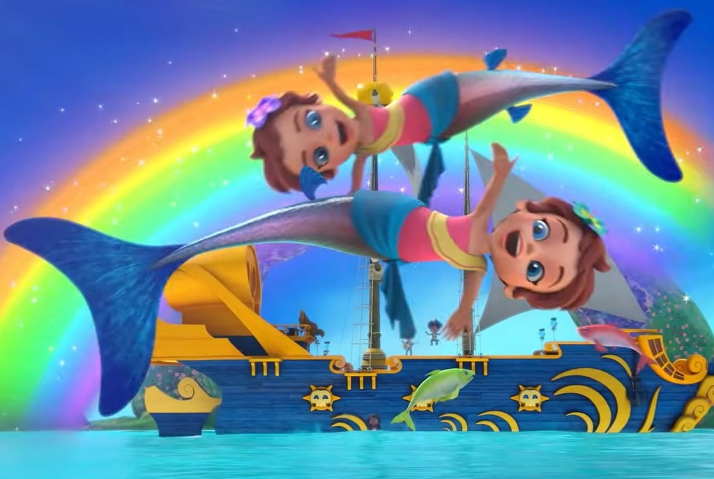 A scene showing mermaids from an episode of Santiago of the Seas. Photo: YouTube/nickjr