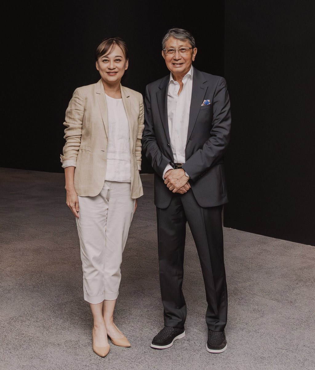 Dr Maria Mok (left), Director of the Hong Kong Museum of Art, and Lawrence Chan, President of the Min Chiu Society. Photo: Jocelyn Tam