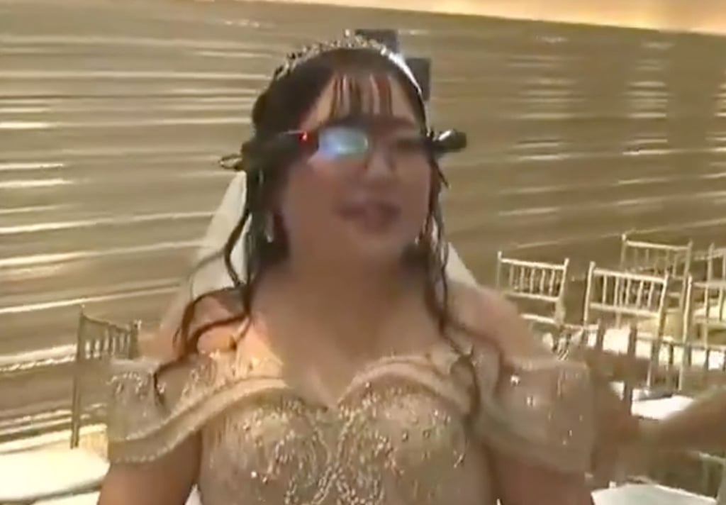 Kano, above, dons augmented reality glasses for the digital wedding ceremony. Photo: X.com Kano, above, dons augmented reality glasses for the digital wedding ceremony. Photo: X.com