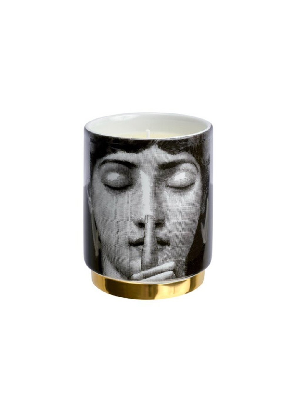 Fornasetti Porcelain Silenzio Immaginazione scented candle from Lane Crawford. Photo: Handout