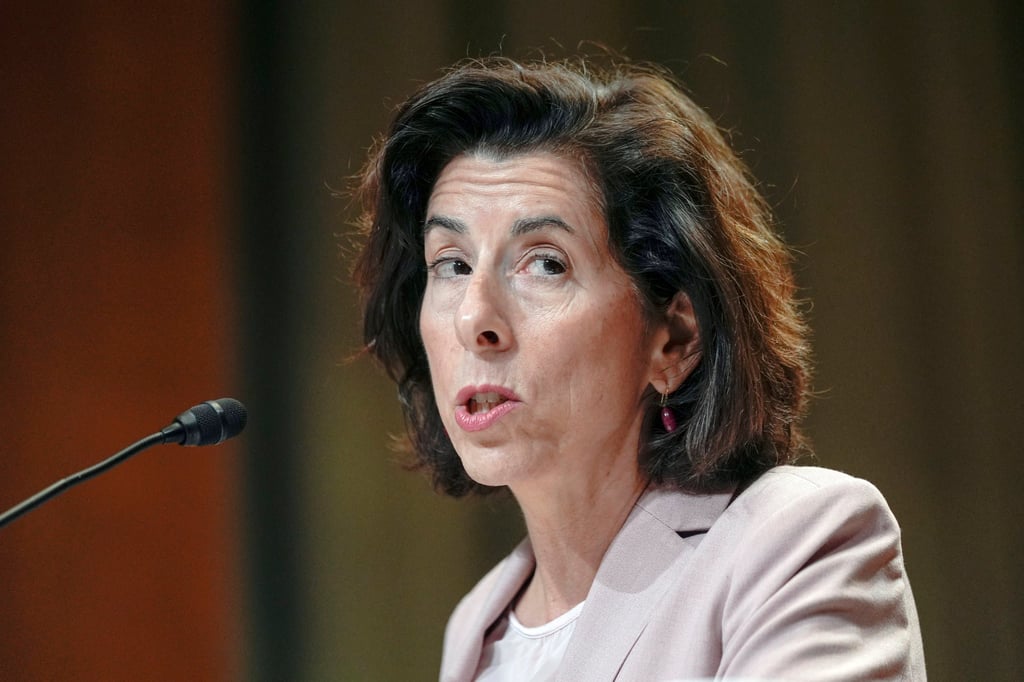 Gina Raimondo testifies during a hearing on Capitol Hill last year. Photo: AP Gina Raimondo testifies during a hearing on Capitol Hill last year. Photo: AP