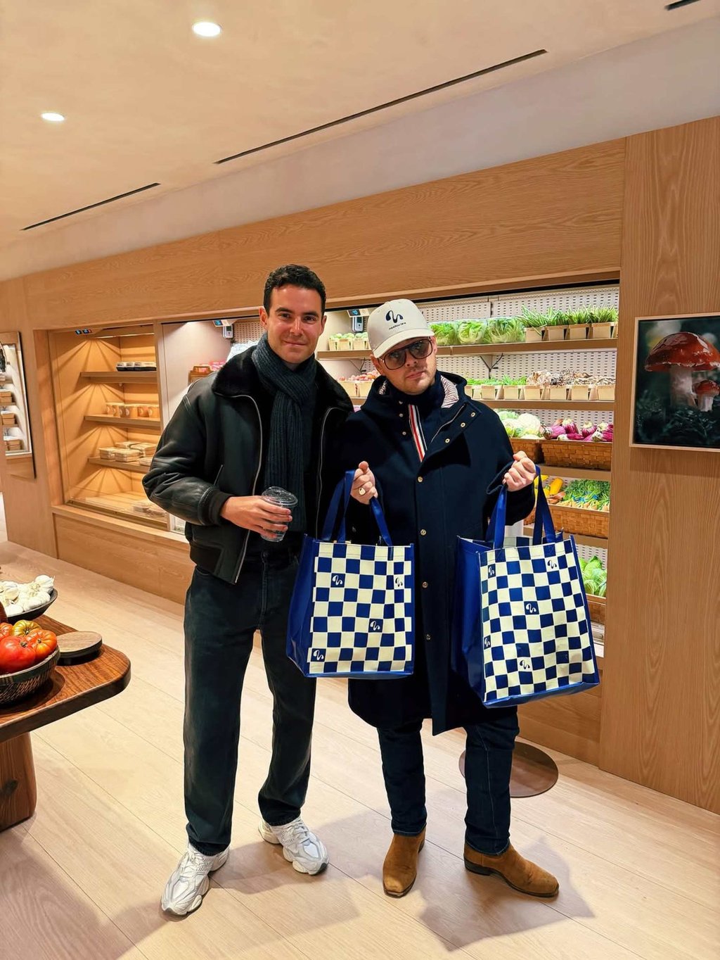 Sammy Nussdorf with Zach Weiss at Meadow Lane. Photo: @zacharyweiss/Instagram