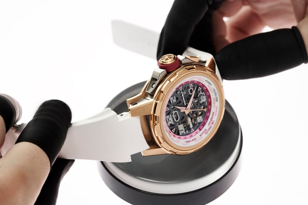 The Richard Mille RM 63-02 Automatic Worldtimer offers an easy way to keep up with global time zones. Photo: Handout