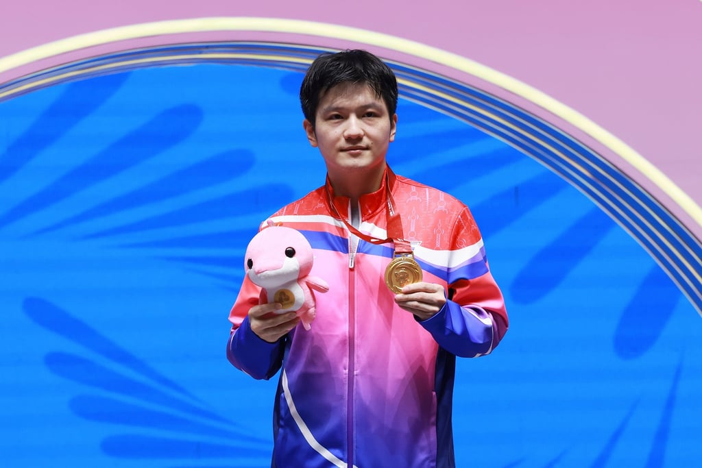 Fan Zhendong continues to reach new sporting heights. Photo: Xinhua/Liang Xu