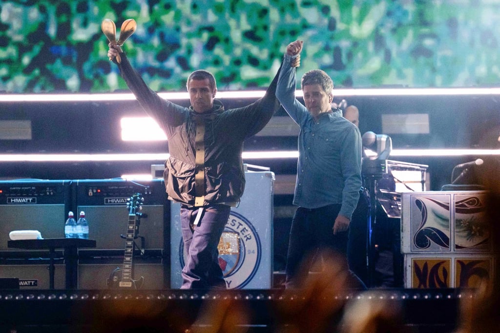 Liam Gallagher and Noel Gallagher from the band Oasis. Photo: Photo by Scott A Garfitt/Invision via AP Liam Gallagher and Noel Gallagher from the band Oasis. Photo: Photo by Scott A Garfitt/Invision via AP