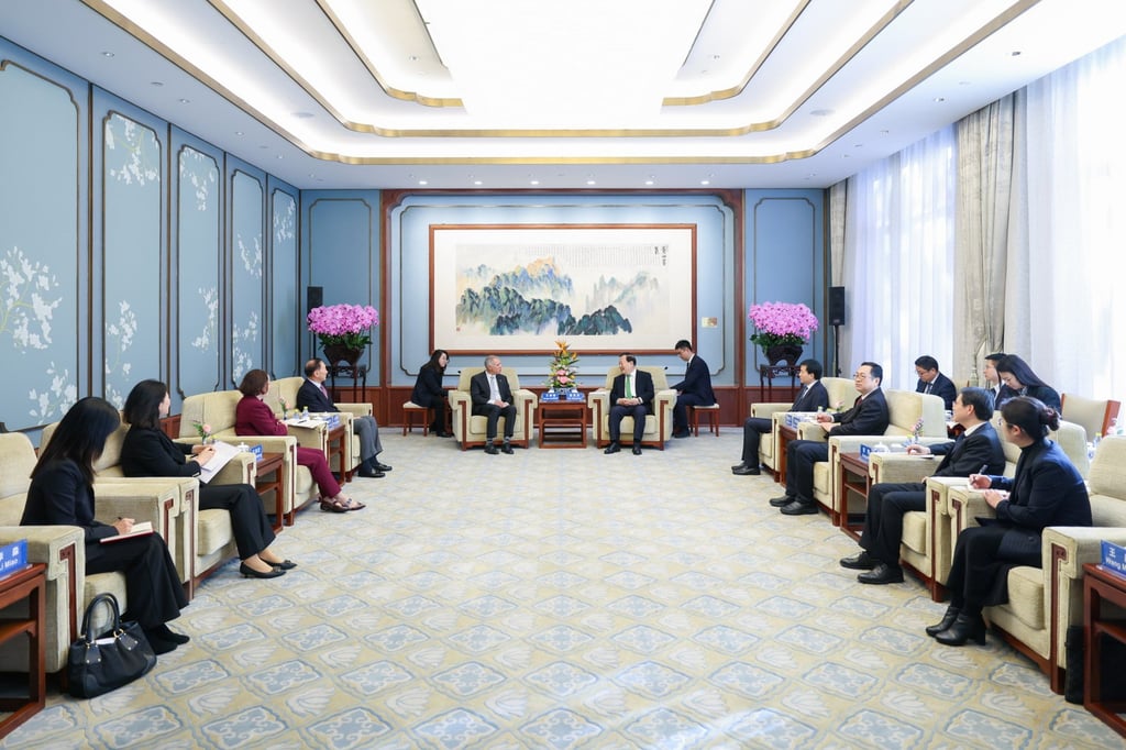 The meeting took place in Beijing on Thursday. Photo: Hong Kong and Macau Affairs Office