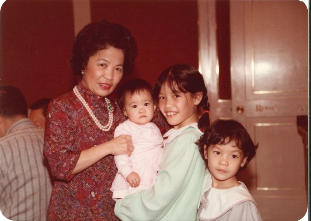 A young Genevieve Chow with her sisters and grandma. Photo: Handout