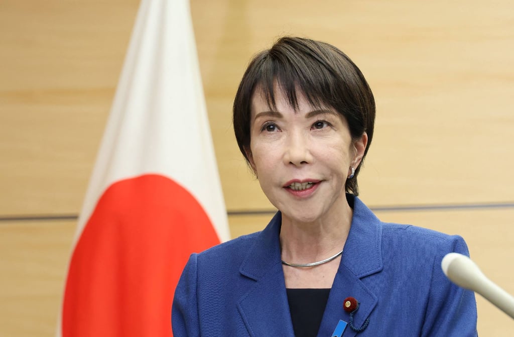 Japanese Prime Minister Sanae Takaichi has said she wants “constructive” ties with Beijing and Japan’s stance on Taiwan remains “unchanged”. Photo: Jiji Press / AFP
