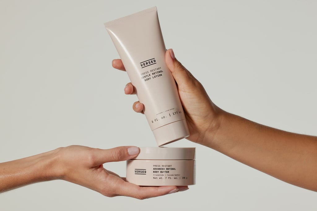 Versed’s Press Restart Retinol Body Lotion. Photo: Handout