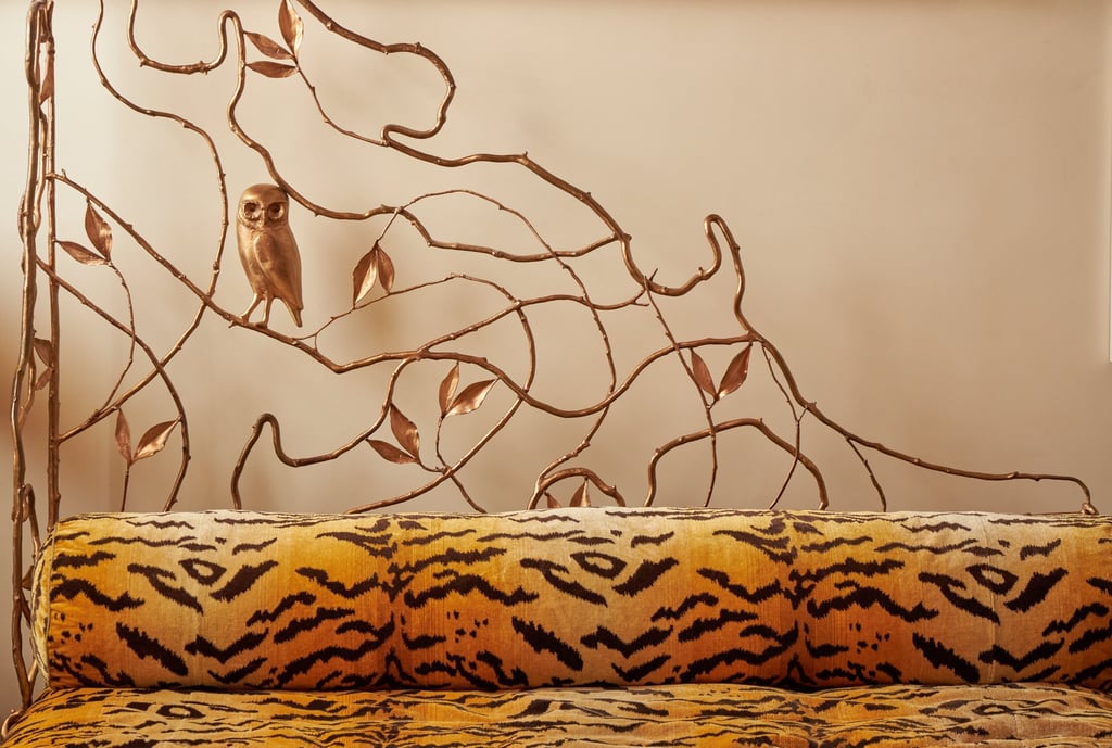 A bronze bed by Claude Lalanne in Pauline Karpidas’ bedroom. Photo: Handout