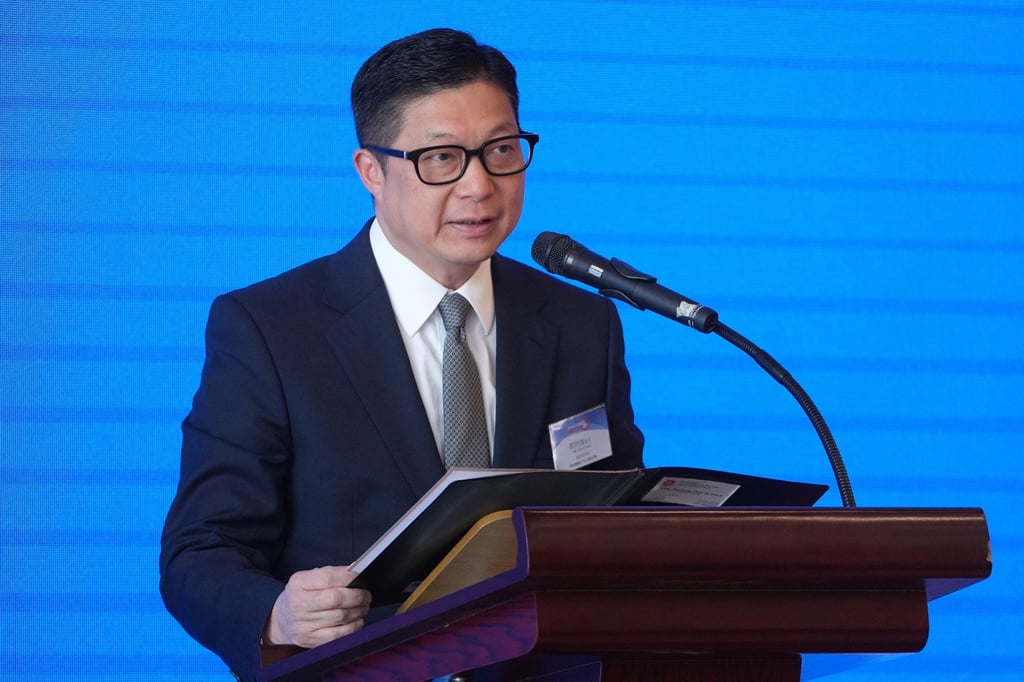 Security chief Chris Tang vows to crack down on any attempts to disrupt the coming Legco election. Photo: Eugene Lee