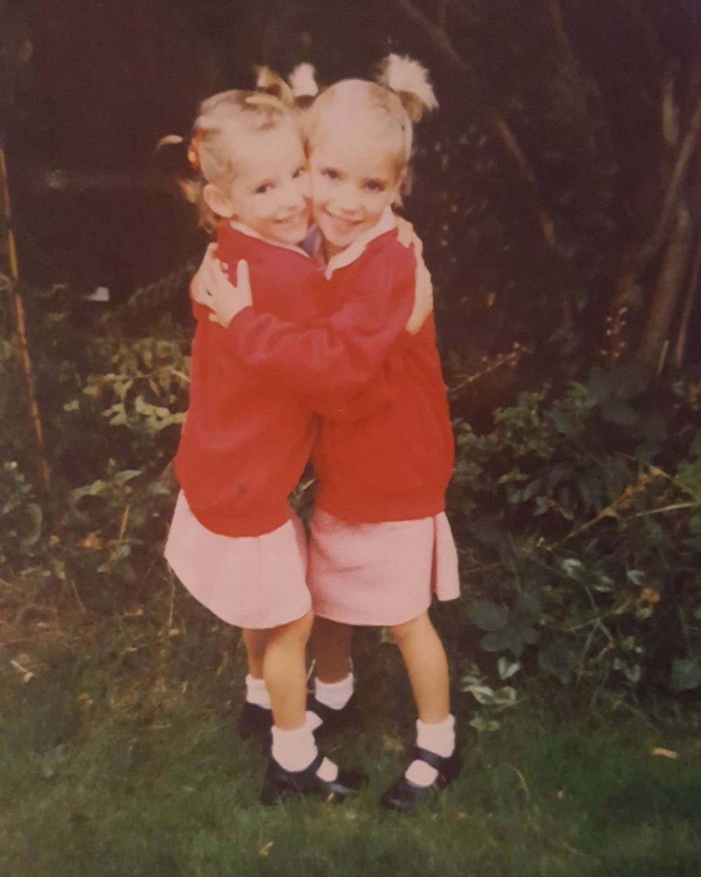 Bethany Weaver as a child, with her twin sister Amber. Photo: @bethanyweavesx/Instagram Bethany Weaver as a child, with her twin sister Amber. Photo: @bethanyweavesx/Instagram