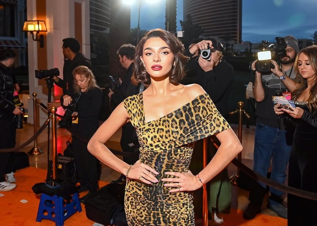 Paulina Chávez wearing Roberto Cavalli. Photo: @paulinafchavez/Instagram Paulina Chávez wearing Roberto Cavalli. Photo: @paulinafchavez/Instagram