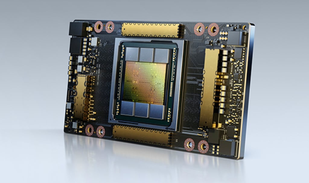 The Nvidia A100. Photo: Handout