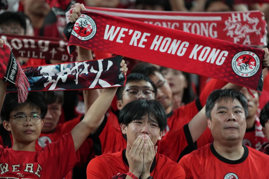 Hong Kong’s fans are despondent after the city’s football team was defeated by Singapore in the Asian Cup 2027 qualifier at Kai Tak Stadium on November 18. Photo: Sam Tsang