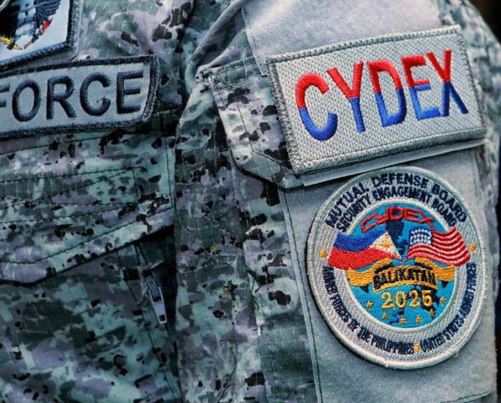 A service member wears a “Cydex” patch at the US-Philippines Cyber Defence Exercise on May 7 during Balikatan 2025. Photo: Armed Forces of the Philippines’ Public Affairs Office