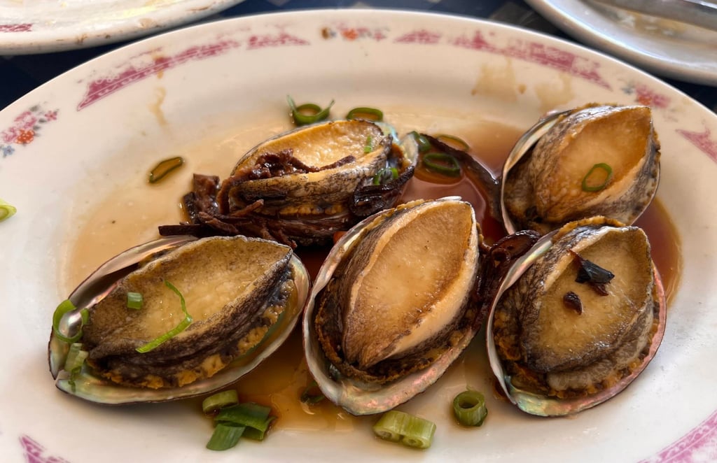 An abalone dish at Ming Kee on Po Toi Island.