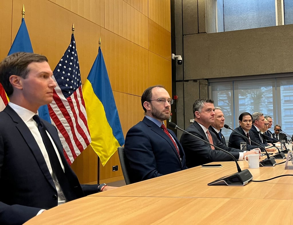 Jared Kushner (left) takes part in talks on ending the war in Ukraine. Photo: Reuters